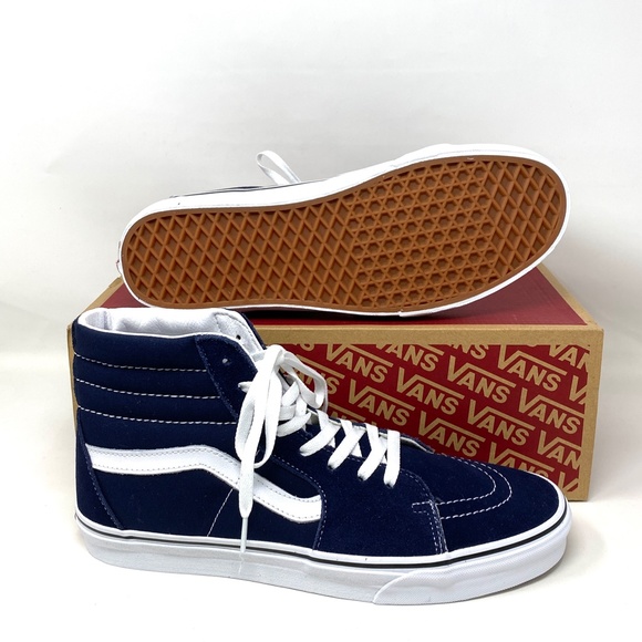 VANS SK8-HI Parisian Night Blue High Top Men’s Canvas Suede Sneakers VN0A5JMJ4W6 - Picture 3 of 10